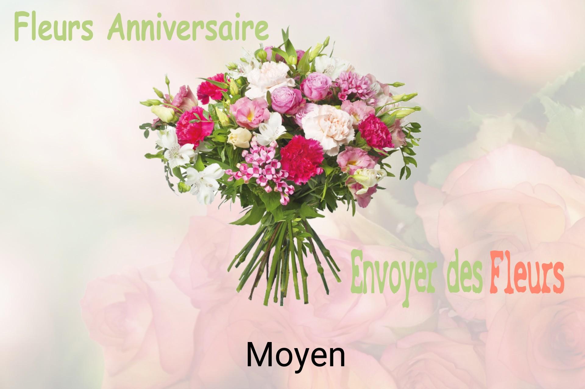 Bouquet de fleurs d’anniversaire livré à Moyen